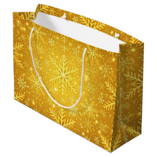 Goldener Schnee Große Geschenktüte