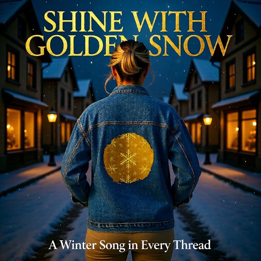 Goldener Schnee Jeansjacke
