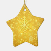 Goldener Schnee Keramik Ornament (Links)