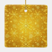 Goldener Schnee Keramikornament (Rückseite)