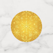 Goldener Schnee Konfetti (Klein Vorderseite)