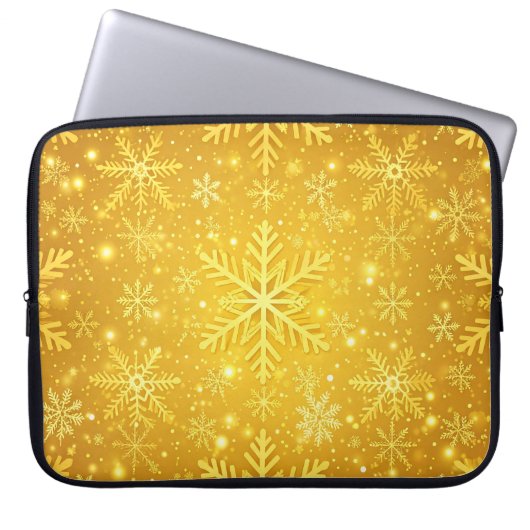 Goldener Schnee Laptopschutzhülle (Vorderseite)
