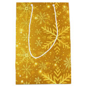 Goldener Schnee Mittlere Geschenktüte (Vorderseite)