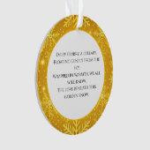 Goldener Schnee Ornament (Vorderseite)