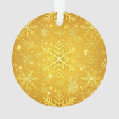 Goldener Schnee Ornament (Rückseite)