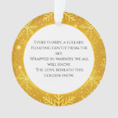 Goldener Schnee Ornament (Vorderseite)