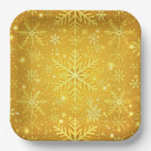 Goldener Schnee Pappteller (Vorderseite)
