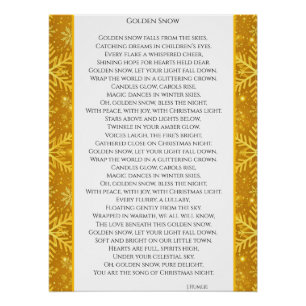 Goldener Schnee Poster