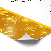 Goldener Schnee Poster (Ecke)