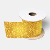 Goldener Schnee Satinband (Spule)