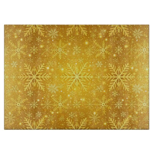 Goldener Schnee Schneidebrett (Vorderseite)