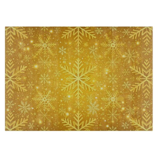 Goldener Schnee Schneidebrett (Vorderseite)
