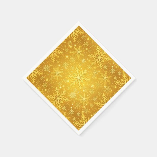 Goldener Schnee Serviette (Ecke)