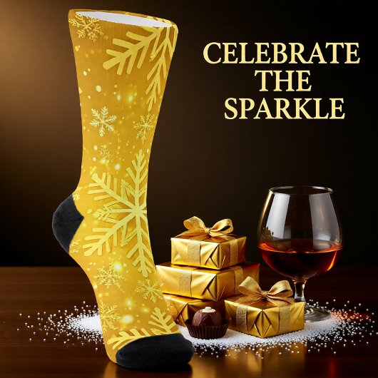 Goldener Schnee Socken