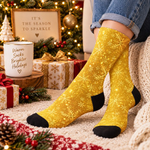 Goldener Schnee Socken