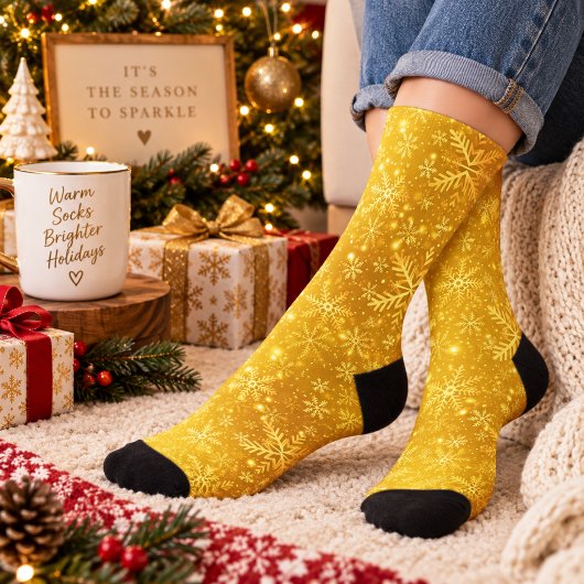 Goldener Schnee Socken