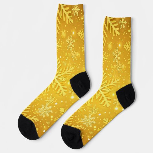 Goldener Schnee Socken (Linkes Detail)