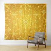 Goldener Schnee Wandteppich (Beispiel (Horizontal))