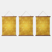 Goldener Schnee Wandteppich Mit Holzrahmen (Dreifach)
