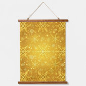 Goldener Schnee Wandteppich Mit Holzrahmen (Vorderseite 2)