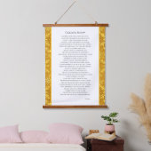 Goldener Schnee Wandteppich Mit Holzrahmen (Schlafzimmer)