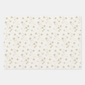 Goldener Schneefall Geschenkpapier Set (Vorderseite 3)