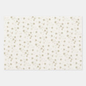 Goldener Schneefall Geschenkpapier Set (Vorderseite)