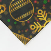 goldener Schneemann Pullover Fleecedecke (Ecke)