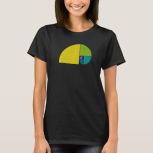 Goldener Schnitt Elefant Fibonacci Spirale 2 Fän T-Shirt