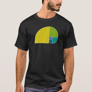 Goldener Schnitt Elefant  Fibonacci Spirale 3  Fän T-Shirt