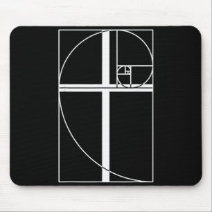 Goldener Schnitt Kreuz Christliche Fibonacci-Folge Mousepad