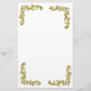 GOLDENER SCHNÖRKEL BRIEFPAPIER