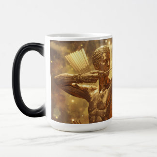 Goldener Schütze Schütze Sternzeichen Kunst - Mode Verwandlungstasse