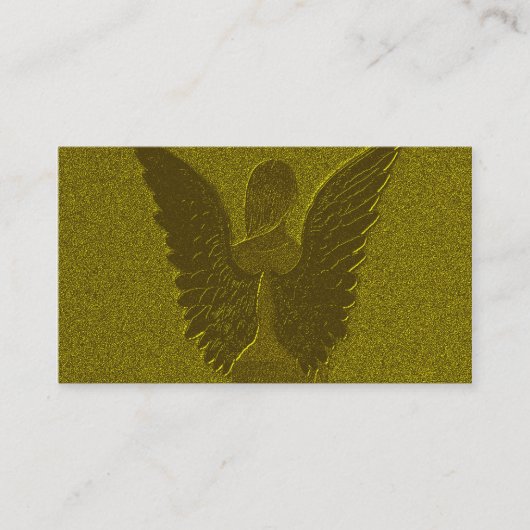 Goldener Schutzengel Visitenkarte (Vorderseite)