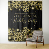 Goldener schwarzer Hintergrund Corporate Elegante Wandteppich (Beispiel)