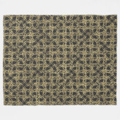 Goldener Scratch Golden Modern Glamour Einzigartig Fleecedecke (Vorderseite (Horizontal))