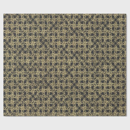 Goldener Scratch Golden Modern Glamour Einzigartig Geschenkpapier (Flach)