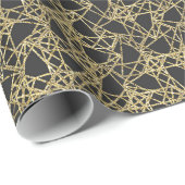 Goldener Scratch Golden Modern Glamour Einzigartig Geschenkpapier (Rolleneckpunkt)