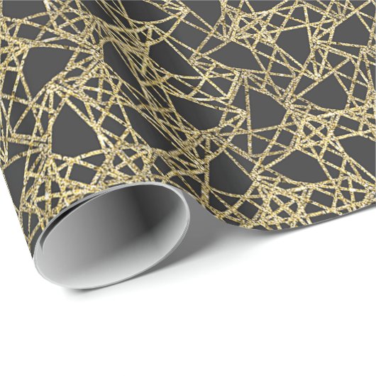 Goldener Scratch Golden Modern Glamour Einzigartig Geschenkpapier (Rolleneckpunkt)