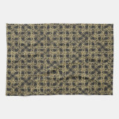 Goldener Scratch Golden Modern Glamour Einzigartig Handtuch (Horizontal)