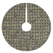 Goldener Scratch Golden Modern Glamour Einzigartig Polyester Weihnachtsbaumdecke (Vorderseite)