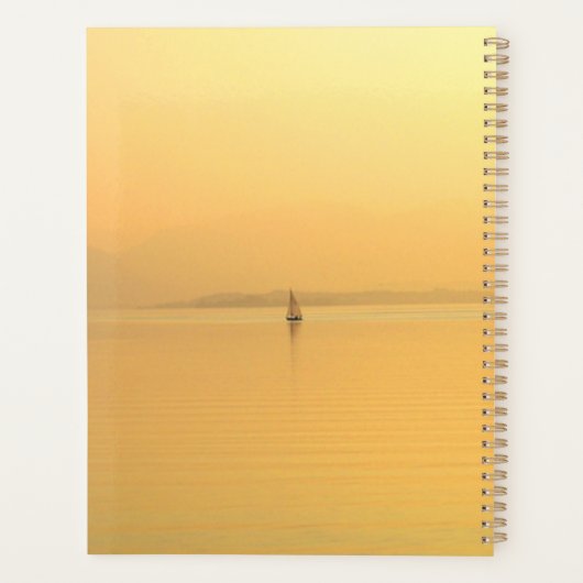 Goldener See mit Bootplaner Planer (Rückseite)