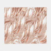 Goldener Seidenstoff: 3D-Metallstruktur. Fleecedecke (Vorderseite (Horizontal))