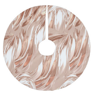 Goldener Seidenstoff: 3D-Metallstruktur. Polyester Weihnachtsbaumdecke