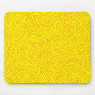Goldener Sharpie-Wirbel Mousepad