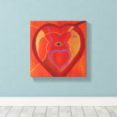 Goldener Single Print Leinwanddruck (Insitu (Holzboden))