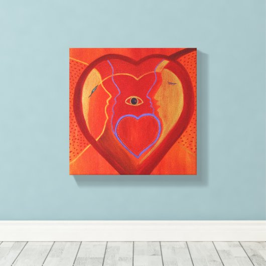 Goldener Single Print Leinwanddruck (Insitu (Holzboden))