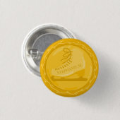 Goldener Skate Medallion Button (Vorne & Hinten)