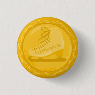 Goldener Skate Medallion Button