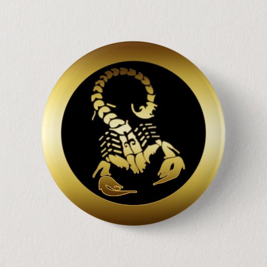 GOLDENER SKORPION BUTTON (Vorderseite)